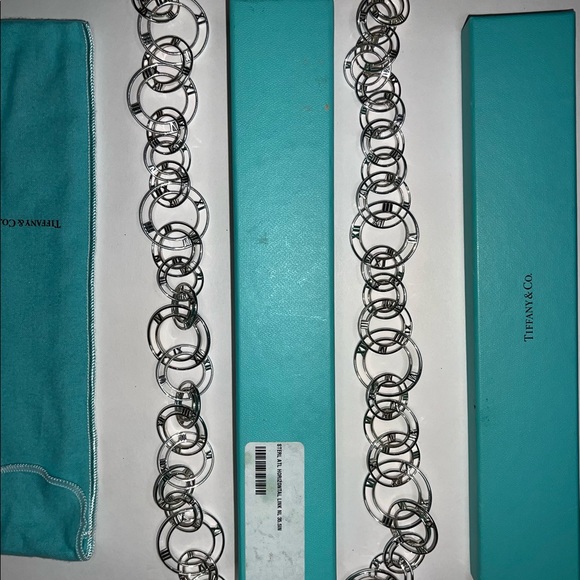 Tiffany & Co. Atlas Necklace - Never worn 35 inch Sterling Silver necklace. - Picture 2 of 4